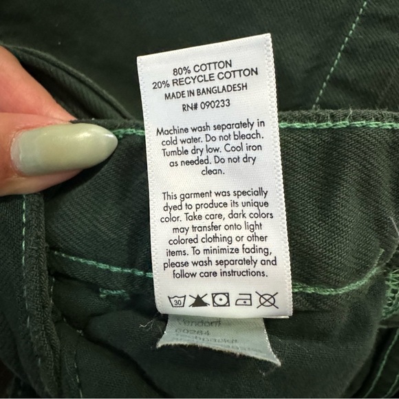 PacSun Ocean Green '90s Boyfriend Carpenter Pants - Picture 11 of 12